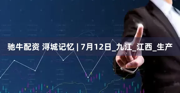 驰牛配资 浔城记忆 | 7月12日_九江_江西_生产